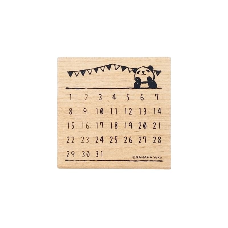 Stämpel för japansk pandakalender