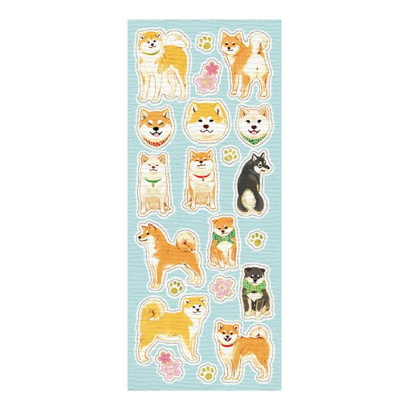 Klistermärken Förgyllning Japanska hundar