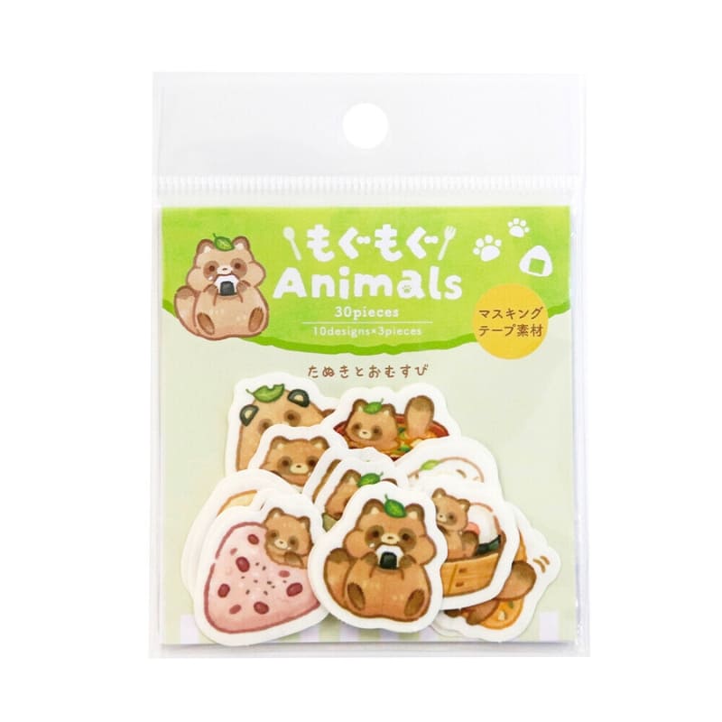 Flake Kawaii Tanuki klistermärken