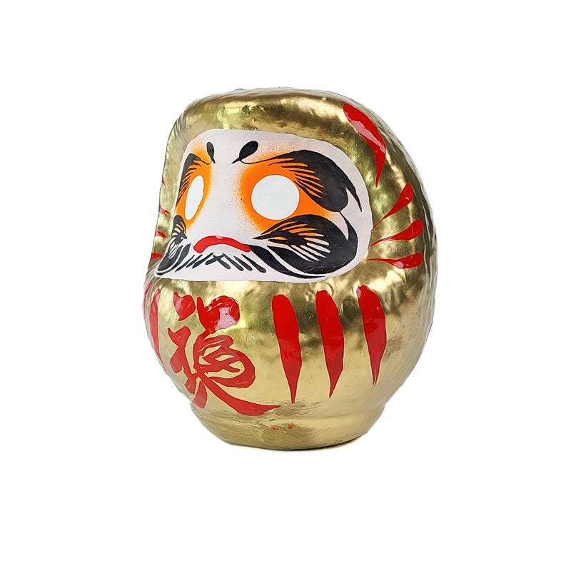 Stor gyllene Daruma 12 och 15 cm