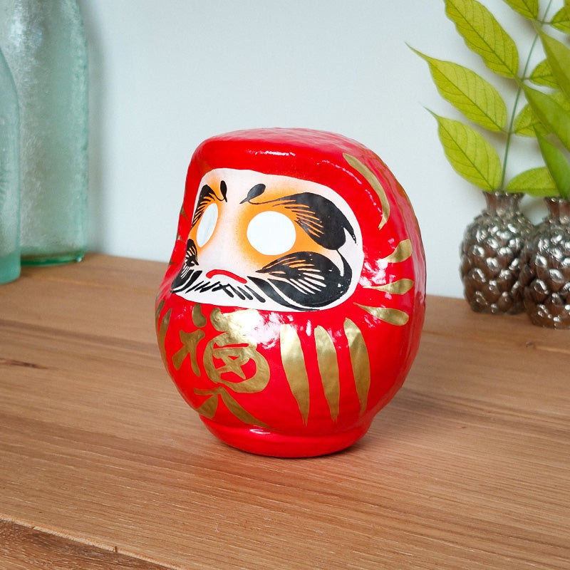 Stor röd Daruma 12 och 15 cm