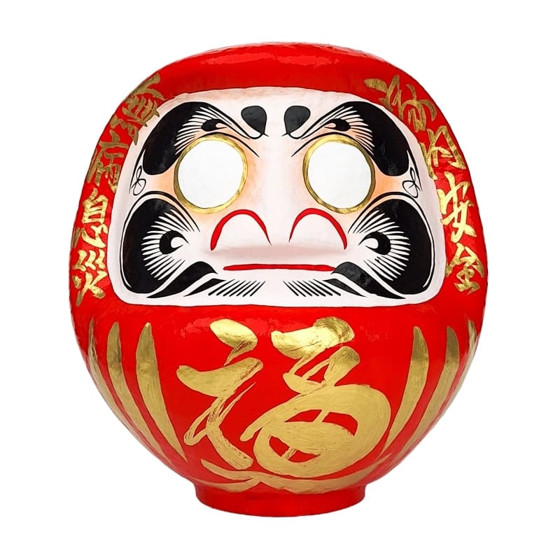 Stor röd Daruma 23 cm