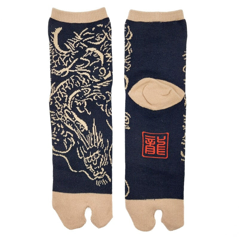 Strumpor med japansk drake EU 35 39