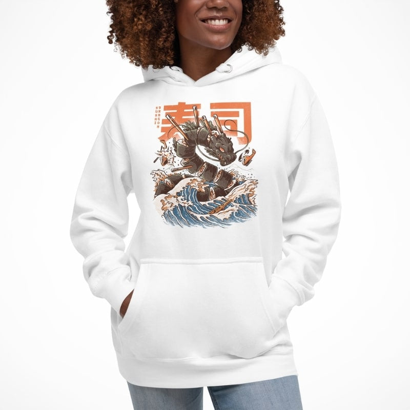 Sushi Dragon Japansk Sweatshirt