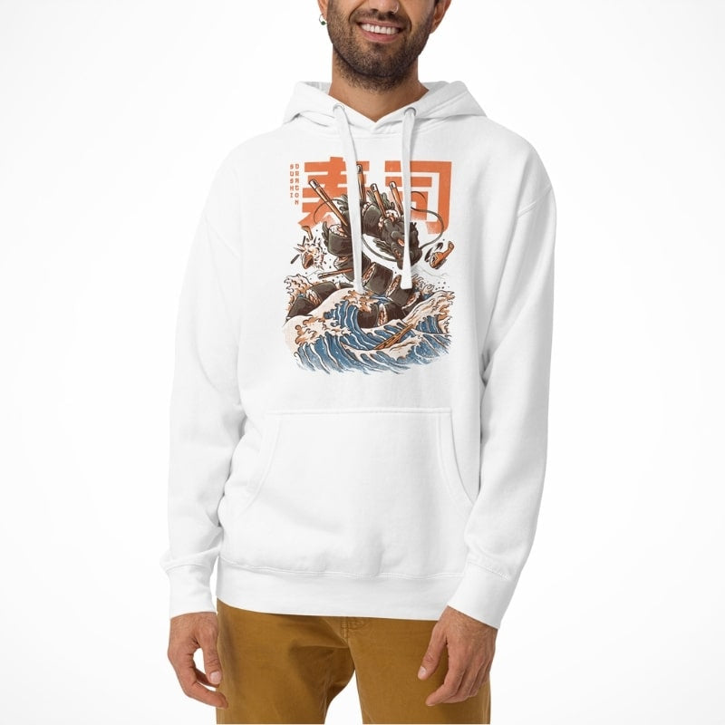 Sushi Dragon Japansk Sweatshirt