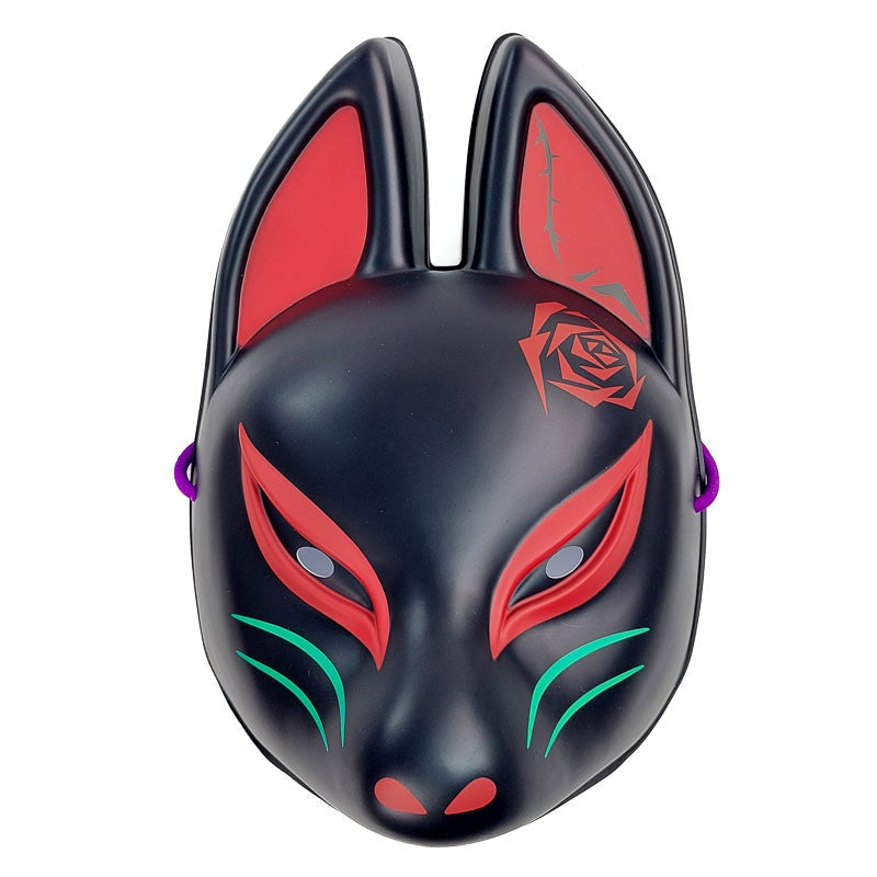 Svart japansk Kitsune mask