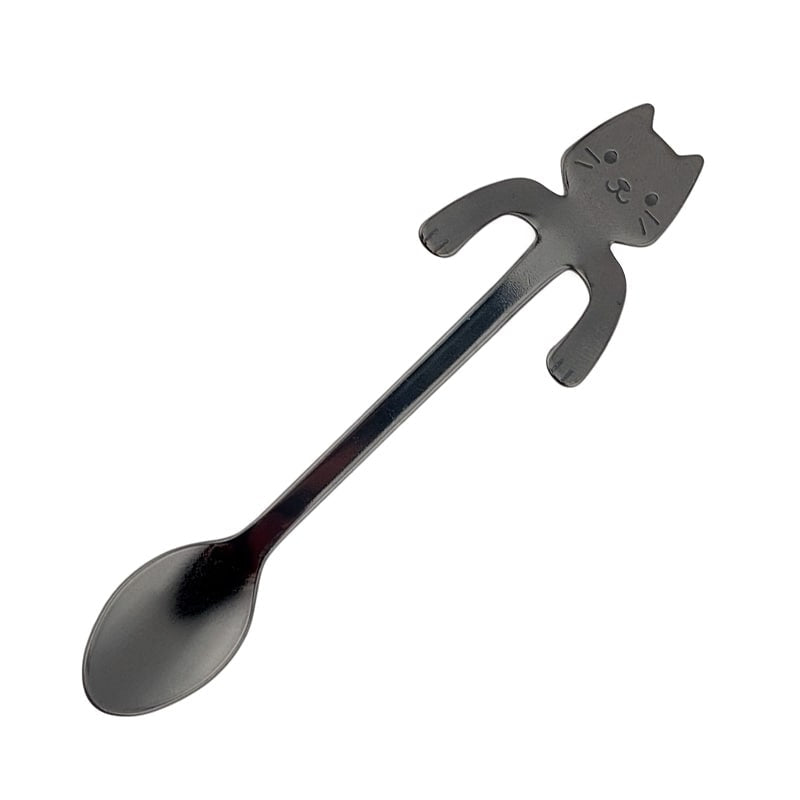 Svart katt japansk tesked