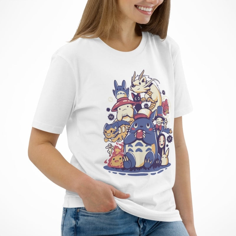 T shirt med japanska fantasivarelser