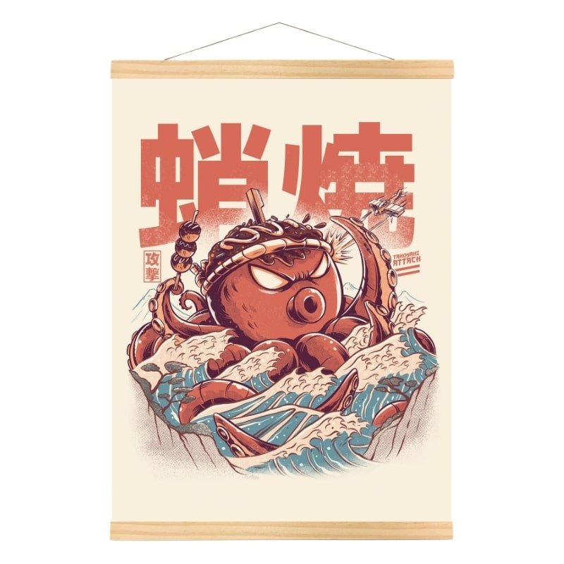 Takoyaki Attack Japansk affisch A3