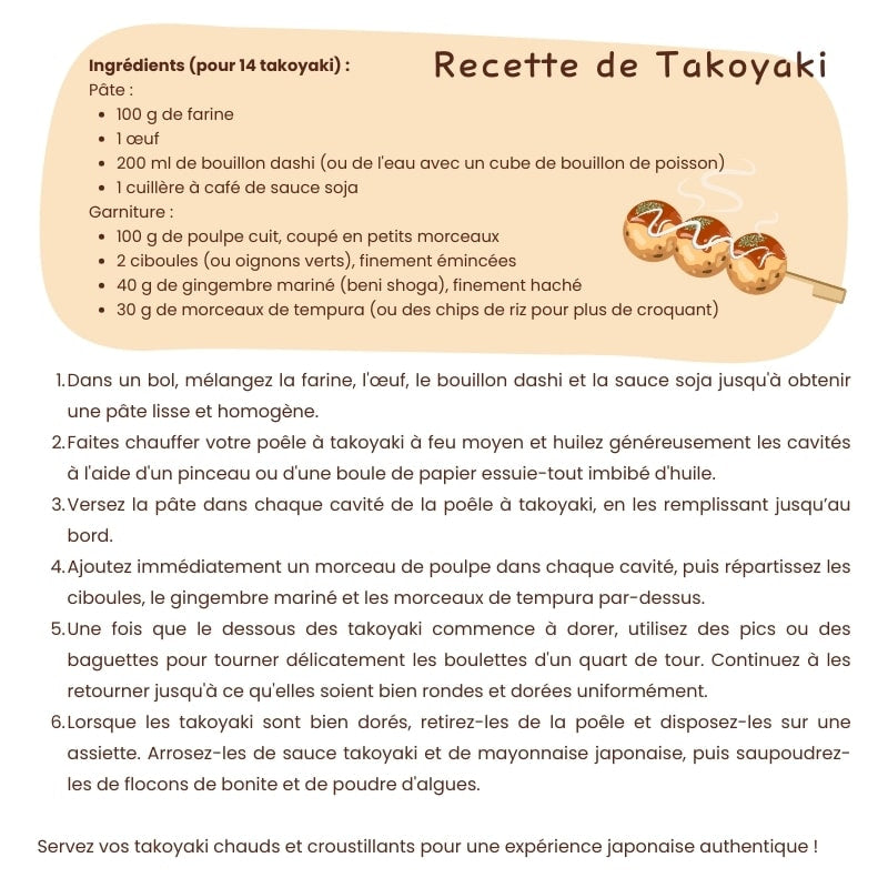 Takoyaki japansk stekpanna