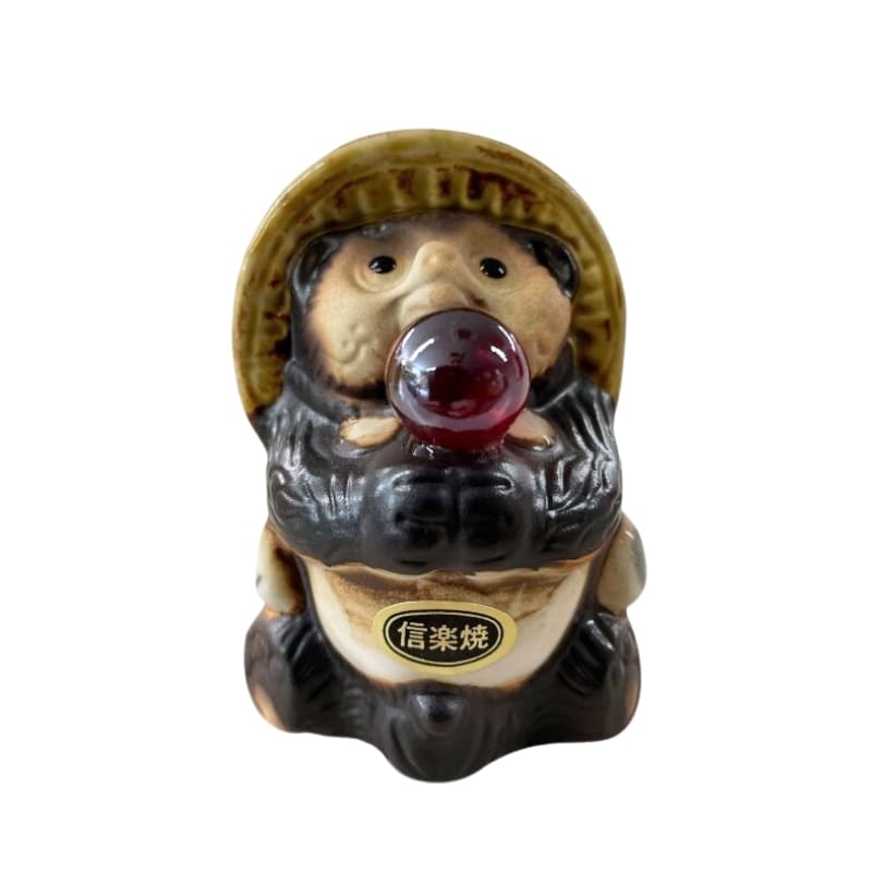 Röd Pärla - Tanuki Figur