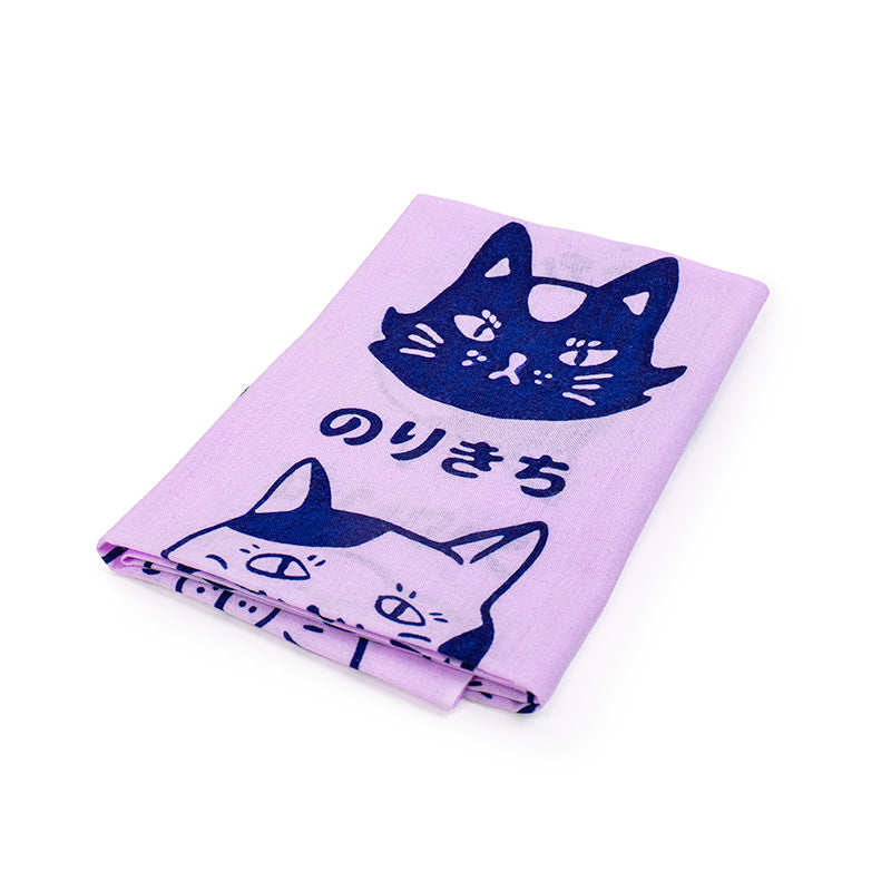 Tenugui japansk katt tryck