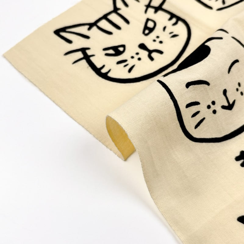 Tenugui japansk katt tryck