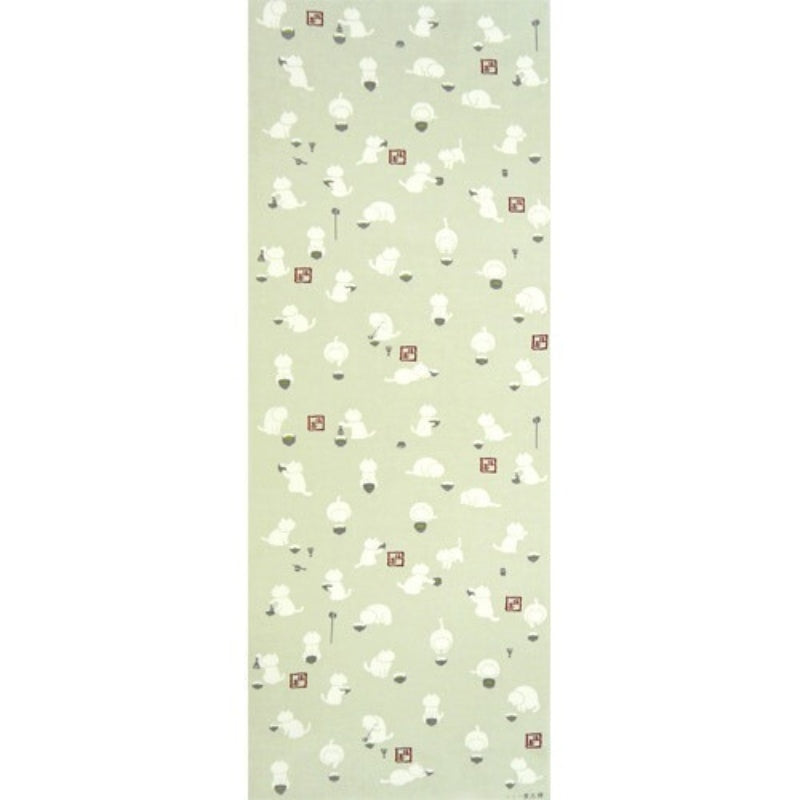 Tenugui Japansk Matcha Katt