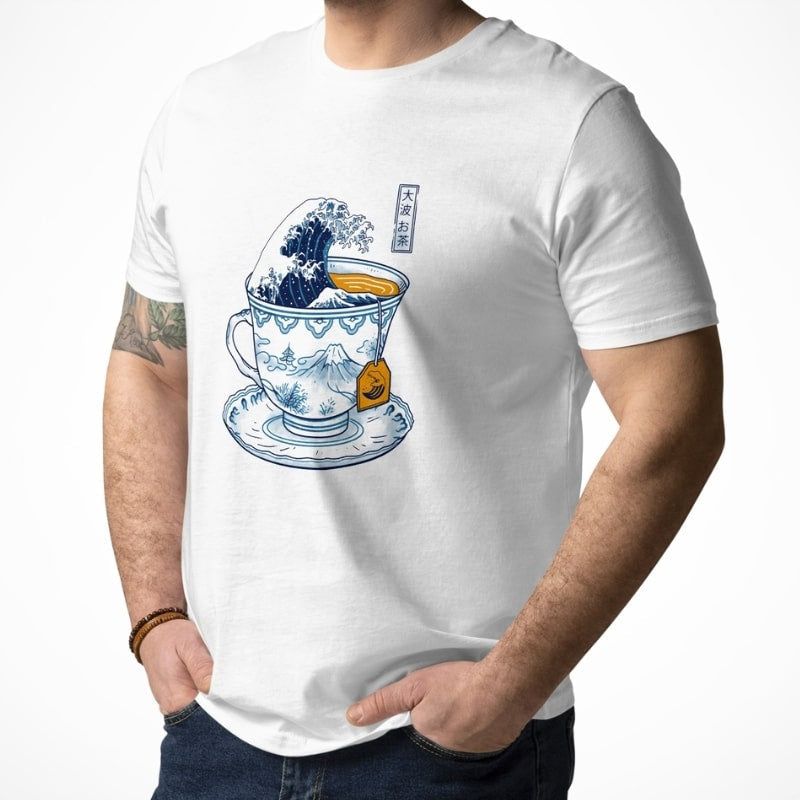 The Great Tea of Kanagawa Japansk T shirt