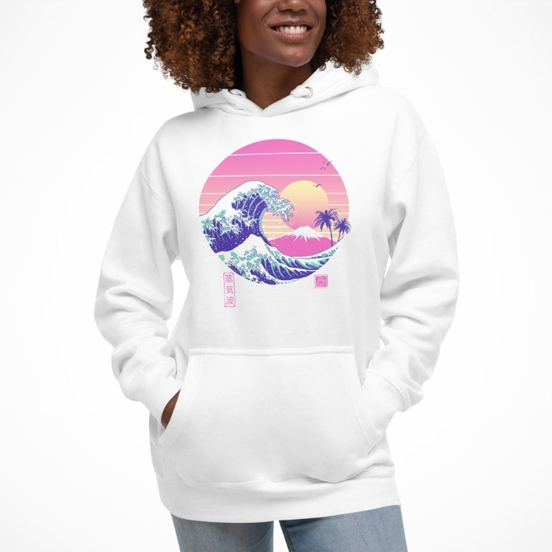 The Great Vapor Wave Japansk sweatshirt