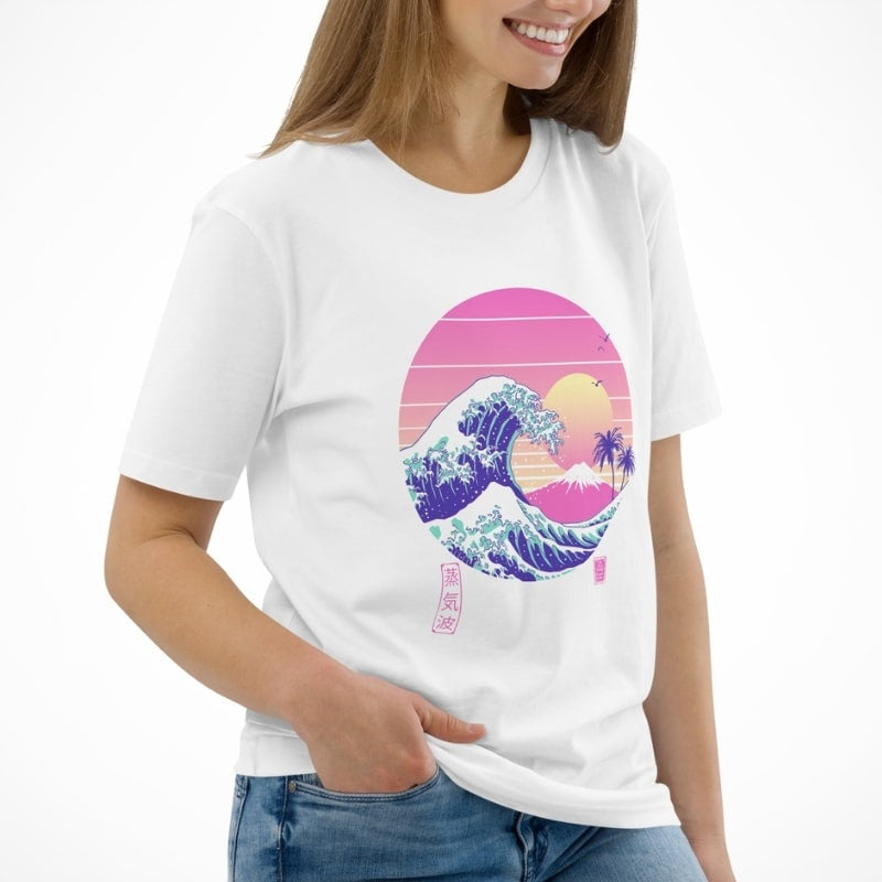 The Great VaporWave Japansk T shirt