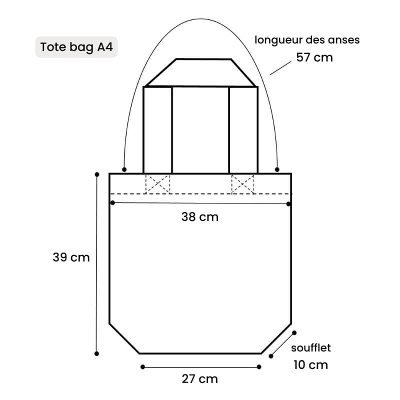 Tote Bag Blå Maneki Neko Blessing