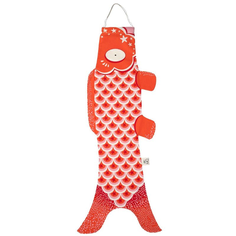 Traditionell röd Koinobori 70 cm