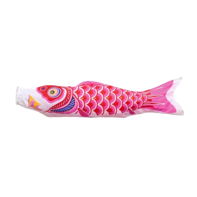 Traditionell rosa japansk koinobori - 100 cm