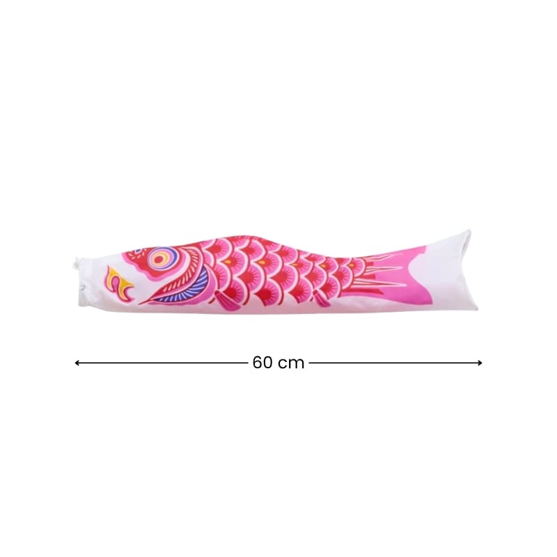 Traditionell rosa japansk koinobori - 60 cm