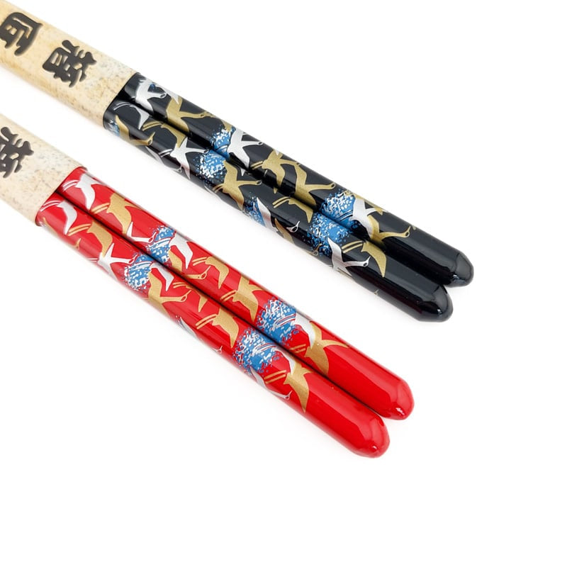 Tsuru japanska ätpinnar set