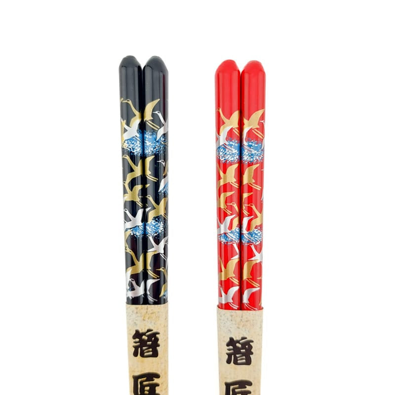 Tsuru japanska ätpinnar set