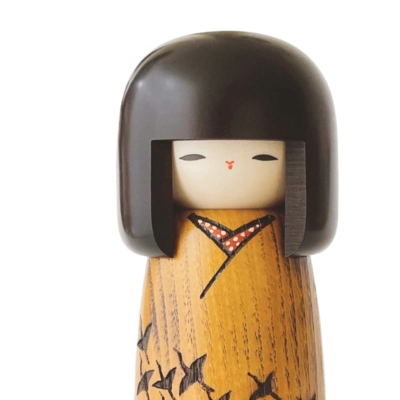Tsuru no Mai Kokeshi docka