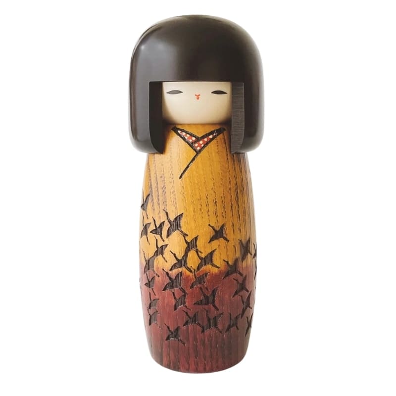 Tsuru no Mai Kokeshi docka