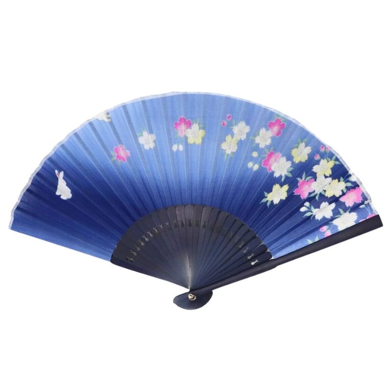 Usagi blå japansk solfjäder