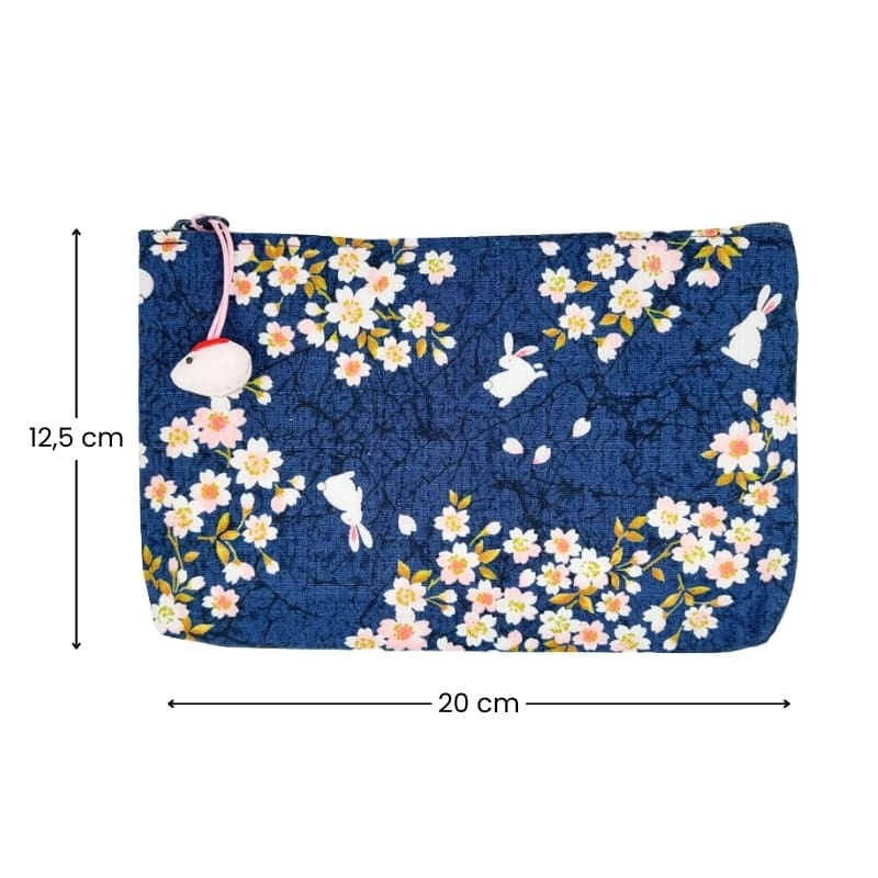 Usagi Sakura Japansk Kopplingsväska Blå