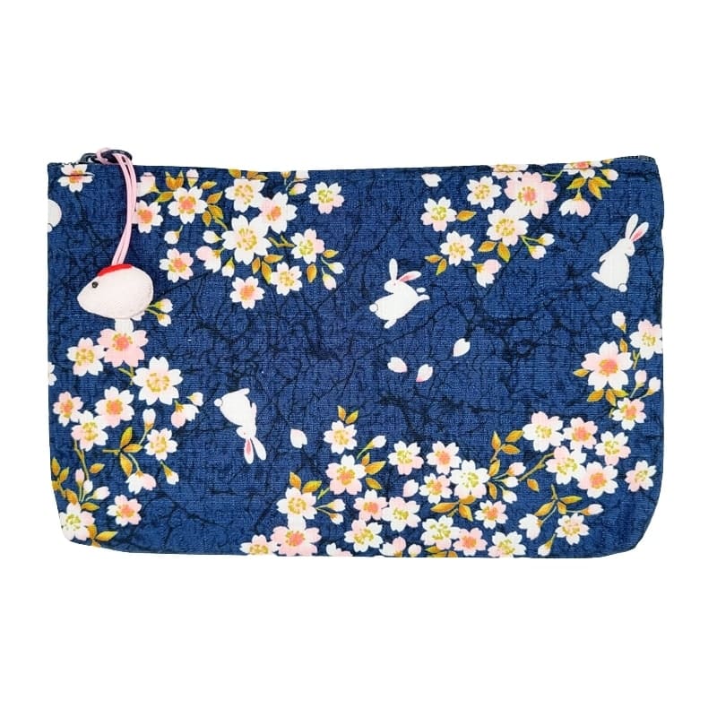 Usagi Sakura Japansk Kopplingsväska Blå