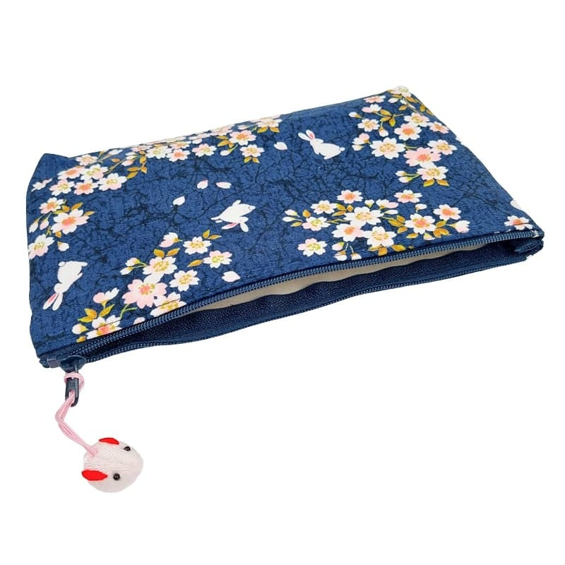 Usagi Sakura Japansk Kopplingsväska Blå