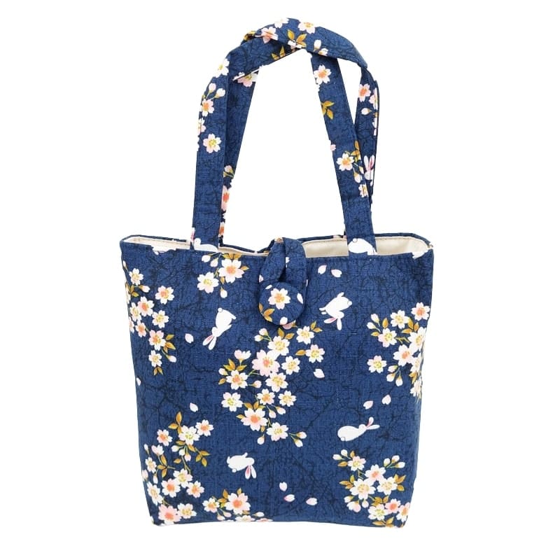Usagi Sakura Japansk Väska Blå