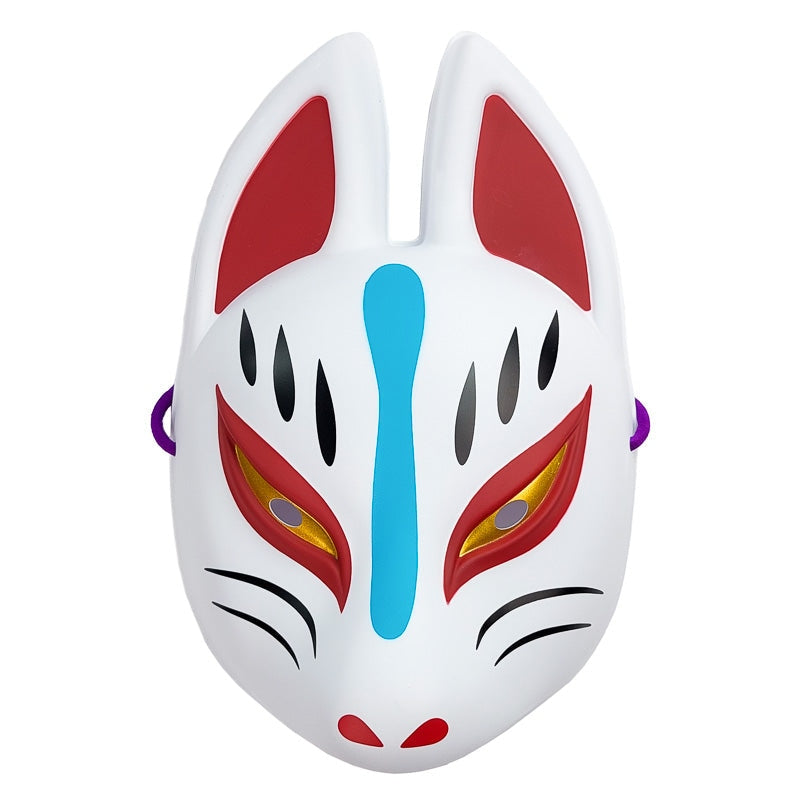 Vit japansk Kitsune mask