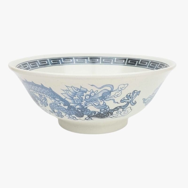 Vit japansk Ramen skål