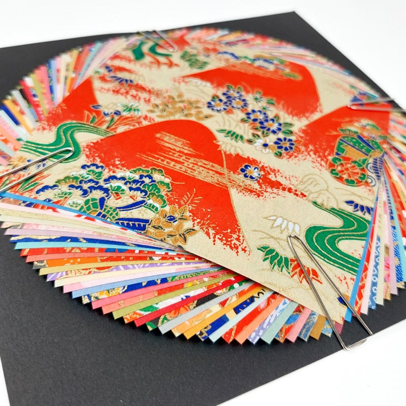 Washi Chiyogami Japanskt papper 10x10 cm
