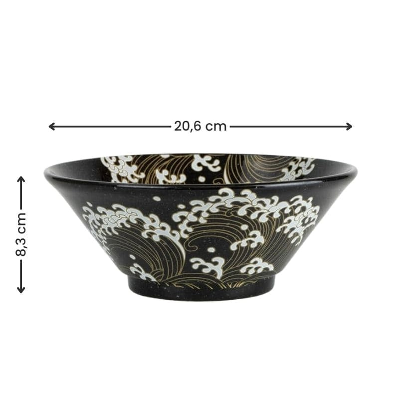 Wave japansk Ramen skål