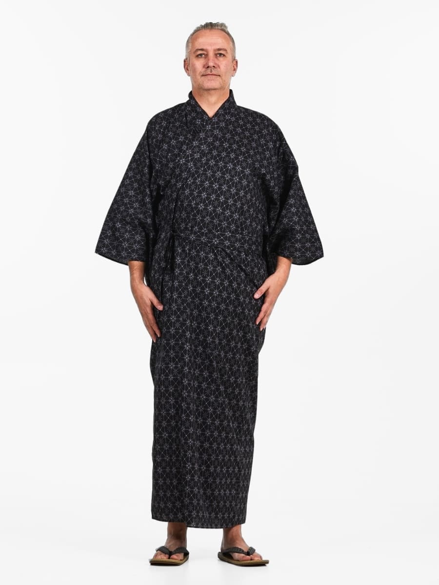 Yukata Hishigata Kimono för män S