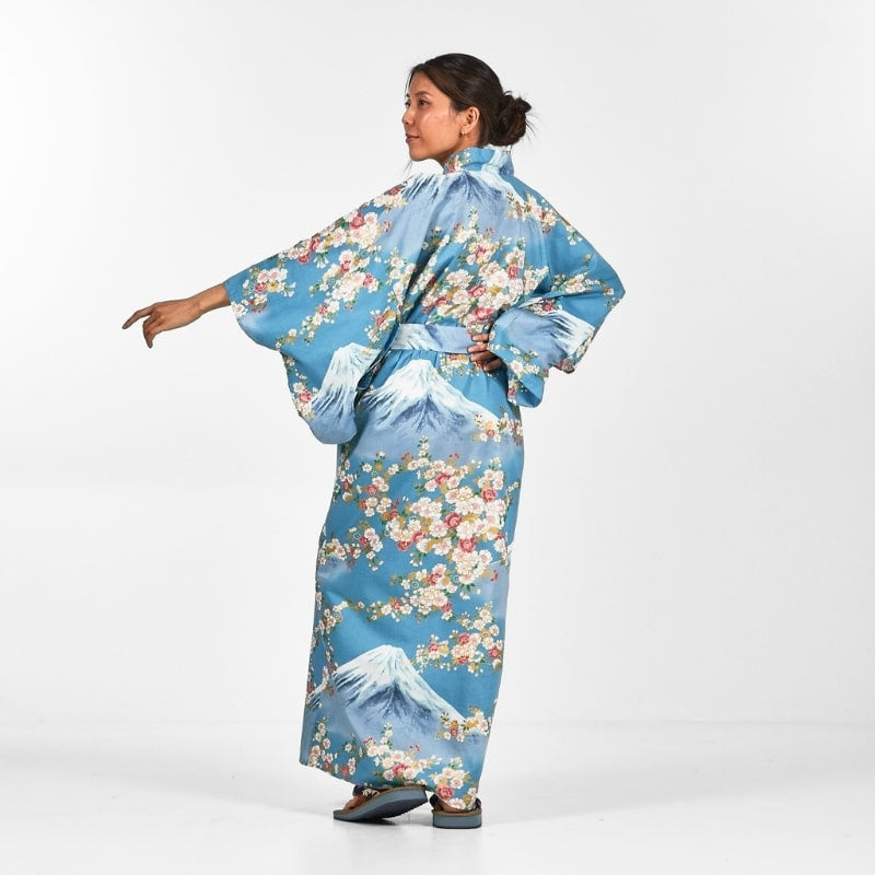 Yukata Kimono för kvinnor Fujisan no Sakura S