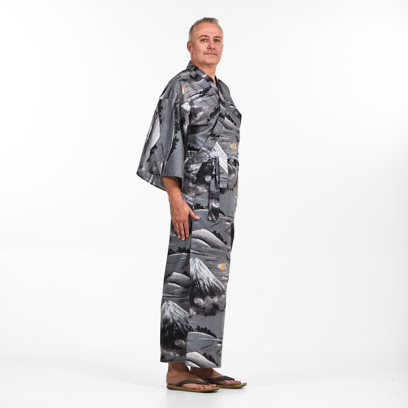 Yukata Kimono för män Mount Fuji