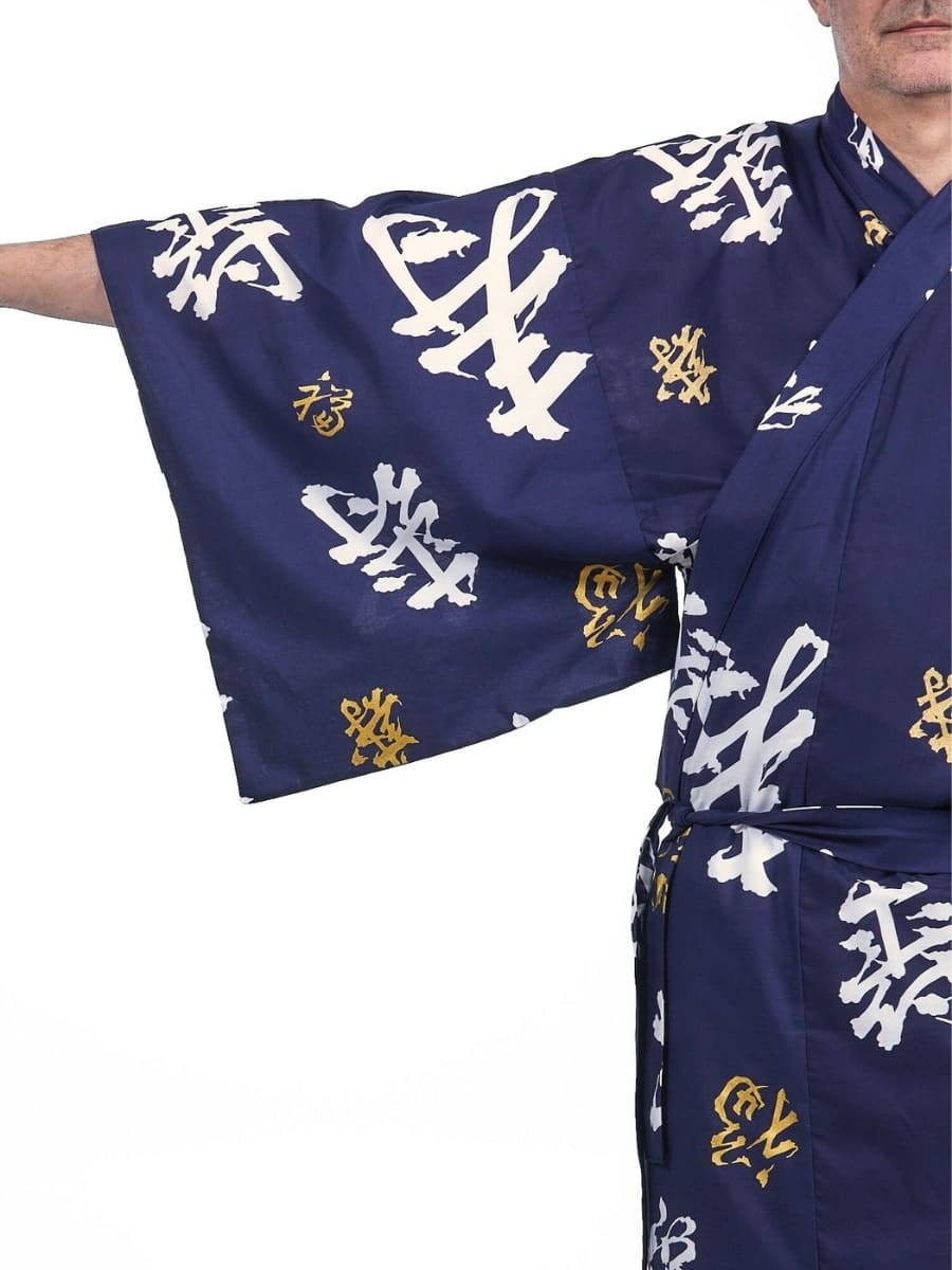 Yukata Kimono Kotobuki för män
