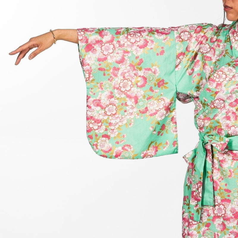 Yukata Kimono Sakura Blomma för kvinnor