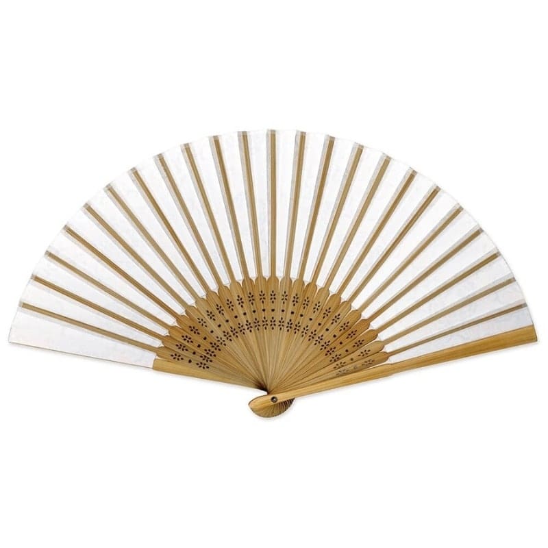 Yuzen Botan Blå japansk solfjäder